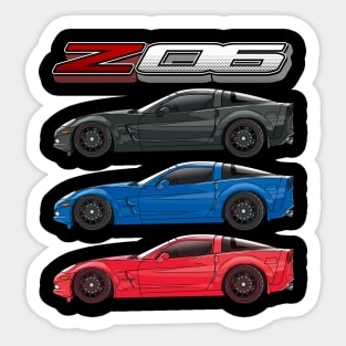 Sports Car Corvette C6 Sticker